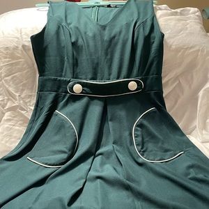 ModCloth Green Retro Dress